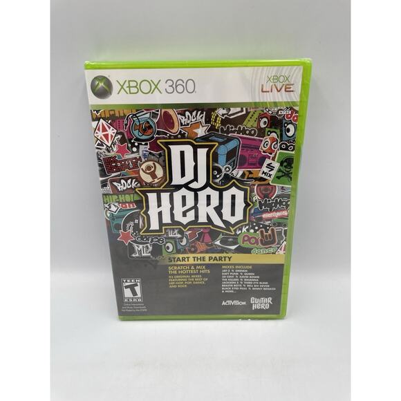 DJ Hero (Microsoft Xbox 360, 2009) Brand New SEALED - Fast Shipping!! - Picture 1 of 5